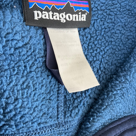 Patagonia Better Sweater 1/4 Zip Fleece Blue Pullove Mens Sz M - Picture 9 of 12